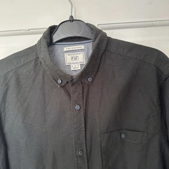 F&f Black shirt size M Oxford style - Picture 3 of 9